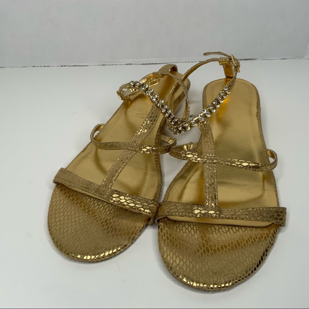 Gold sandals